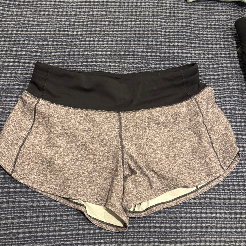 lululemon athletica Heathered Gray Athletic Shorts